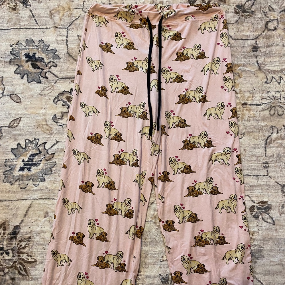 Amanda Blue pajama pants, size L, Pink